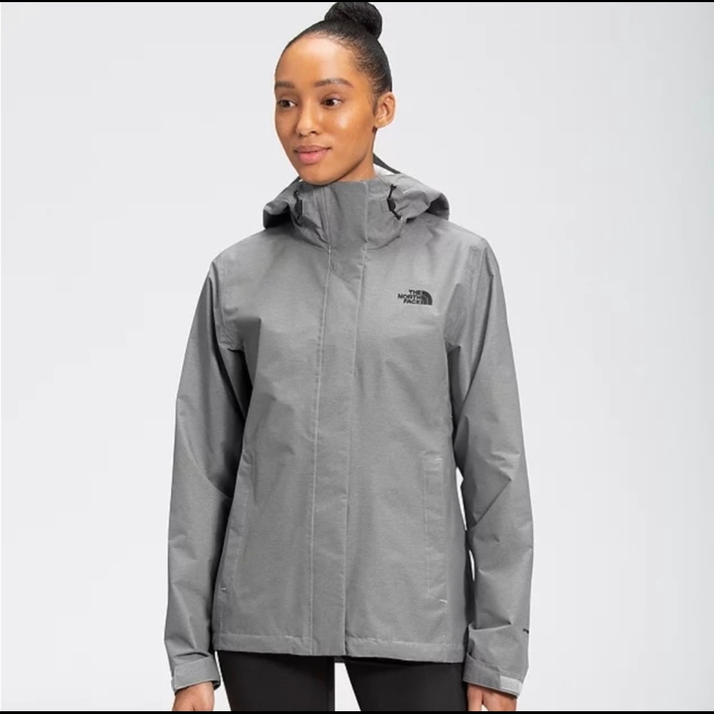 North Face Women’s Venture 2 Jacket (Light weight - PACKABLE) Light Gray